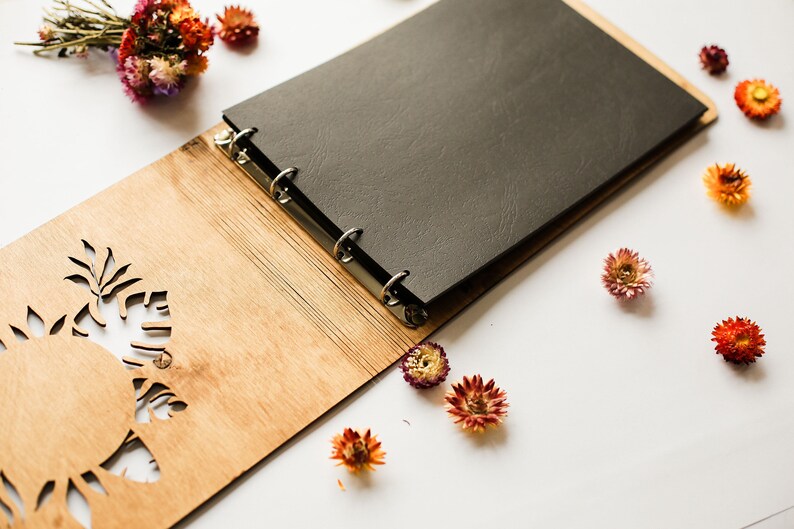 Personalized Photo Album Wedding Guest Book Engraved Etsy