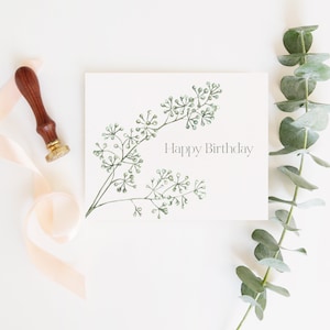 Carte Joyeux Anniversaire Eucalyptus