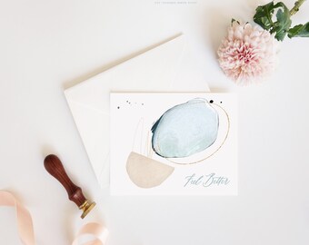 Abstract Feel Better Note Card