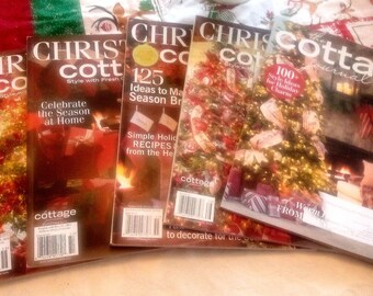 Lot of 5 Christmas Cottage Magazines Back Issues