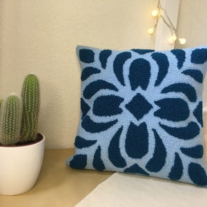 Punch needle pillow, punch pillow, cushion cover, geometric pattern, pillowcase, decorative pillow