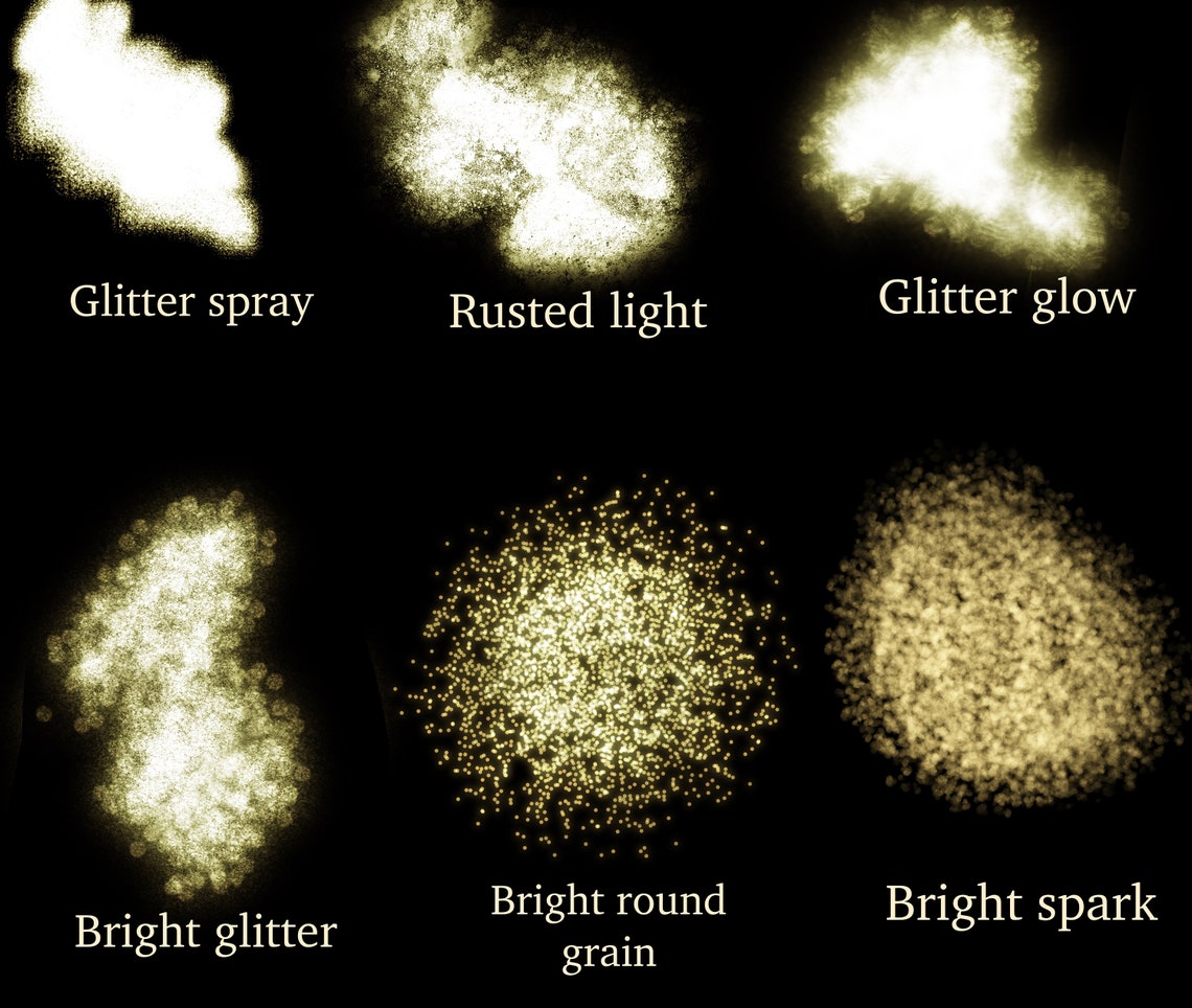 Download Procreate glitter & Glow brush set set of 30 glitter | Etsy