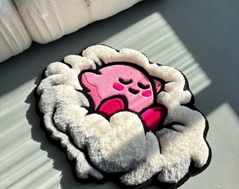 3D Tufted Cartoon Rug: Fluffy Clouds Carpet, Handmade Room Decor