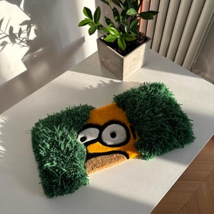 Tappeto 3D con tastiera soffice Homer in the Bushes - Regalo perfetto per giocatori e specialisti IT amanti dei cartoni animati