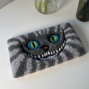 Fluffy Keyboard Rug – Handmade Tufted Desk Mat for Gamers and Cartoon Lovers