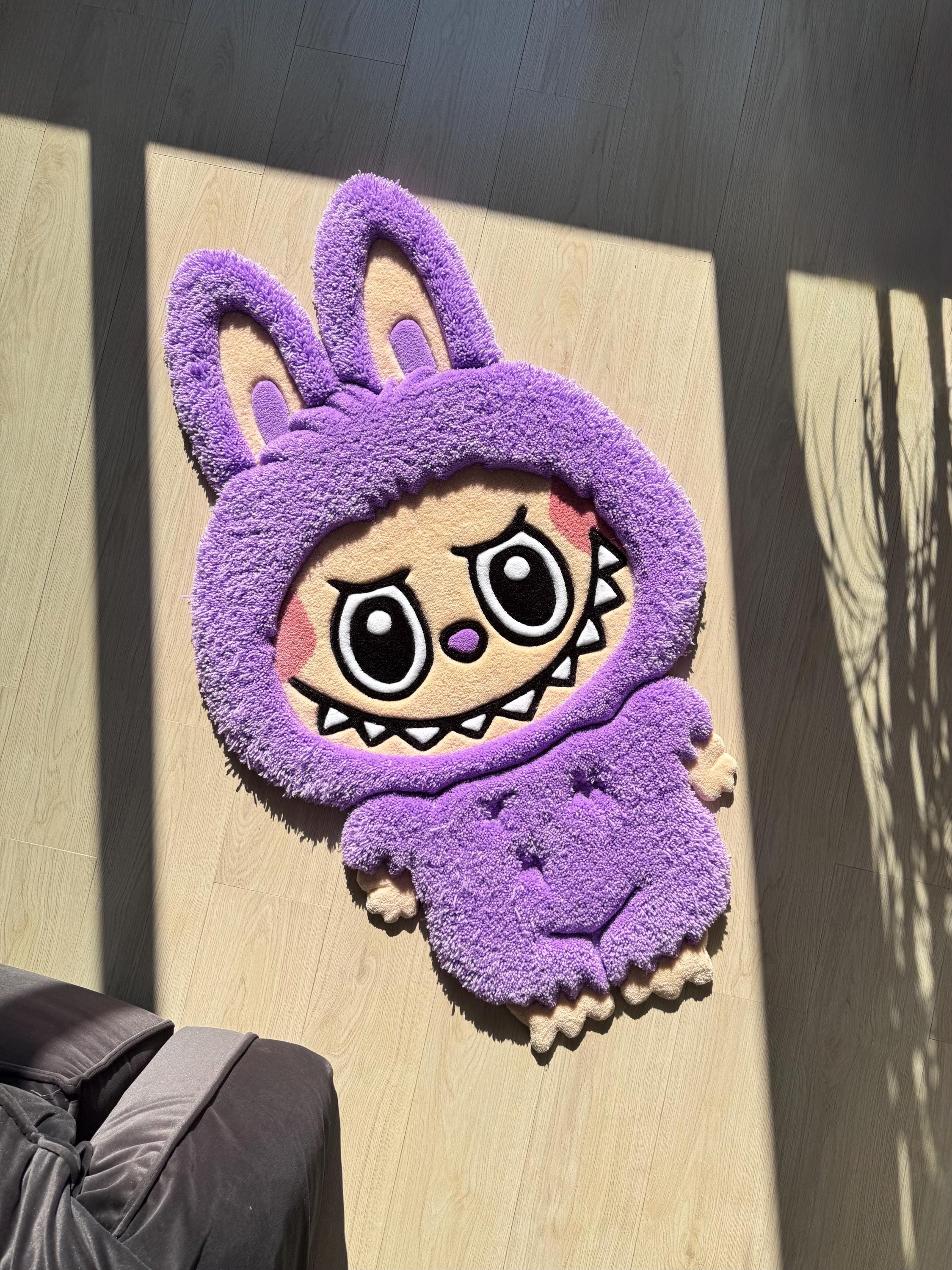 Fluffy Tufted 3D Character Rug: Handmade Kids Room Decor - Etsy