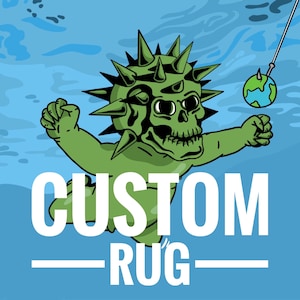 Unique Custom Tufted Rug with Individual rug design - Personalised Gift for Friends, Family and Kids