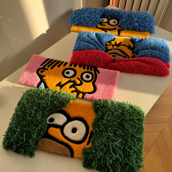 3D Keyboard Fluffy Rugs – Ideal Gift for Gamers, IT Specialists, and Cartoon Fans