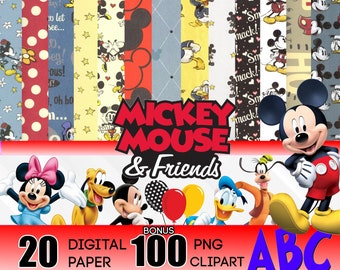 Download Mickey Nautical Digital Paper Pack Digital Paper For Scrapbook Clipart Scrapbook Paper Instant Download Digital Collage Backgrounds Paper Materials Safarni Org