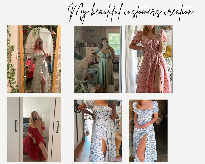 Modèle de robe de laitière modèle de robe cottagecoremodèle de couture numérique modèle de couture femme XXS à XXL téléchargement instantané modèle de laitière image 7