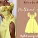 Milkmaid dress pattern| cottagecore dress pattern|digital sewing pattern | women sewing pattern XXS to XXL|instant download milkmaid pattern 