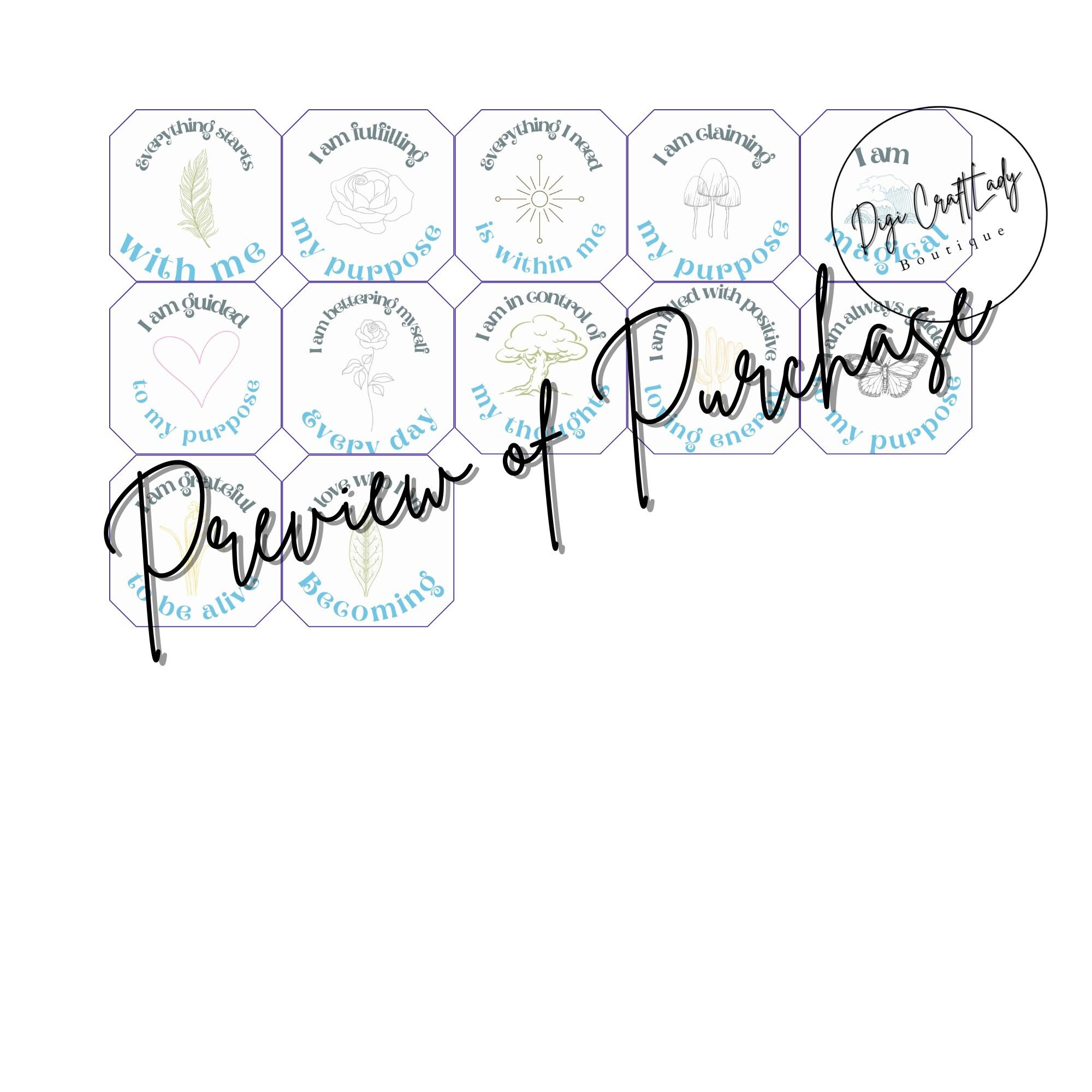 Self Affirmation Cards, Printable Affirmations, Affirmation Deck ...