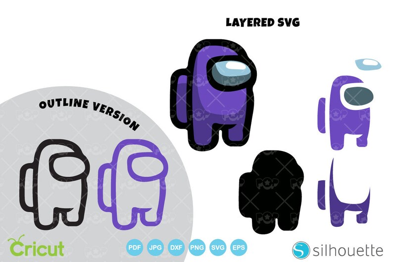 Download Among Us SVG Among Us layered svg clipart Among Us bundle ...