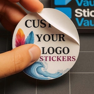 Custom Glossy Stickers – Water Resistant for Personal or Business Use