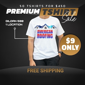 50 premium T-shirtsbundel voor je bedrijf, team of evenement