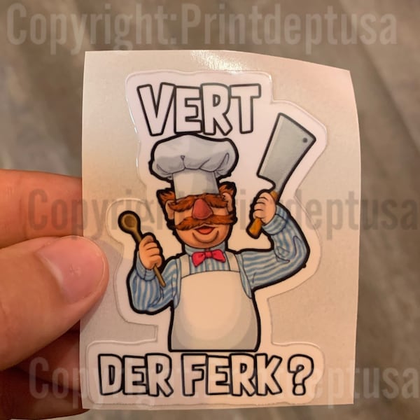 Vert der ferk decal free shipping