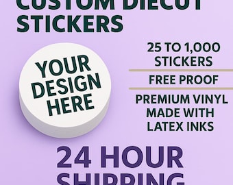 Pegatinas de vinilo personalizadas: corte personalizado y envío rápido