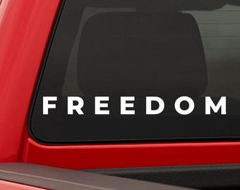 Calcomanía de vinilo "Libertad Charlie Kirk" - Un auténtico héroe estadounidense - En memoria de - Patriótico - Calcomanía de vinilo para auto - Inspirador Charlie Kirk