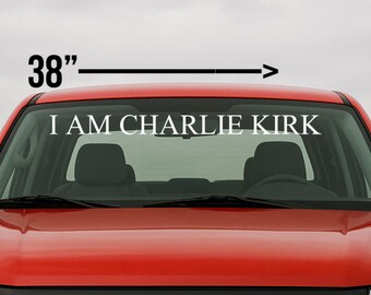 Calcomanía de vinilo de Charlie Kirk de 5" a 38"