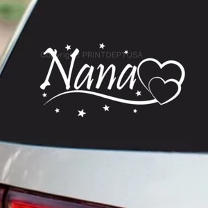 Nana vinyl decal sticker 6x3 Free shipping, great gift