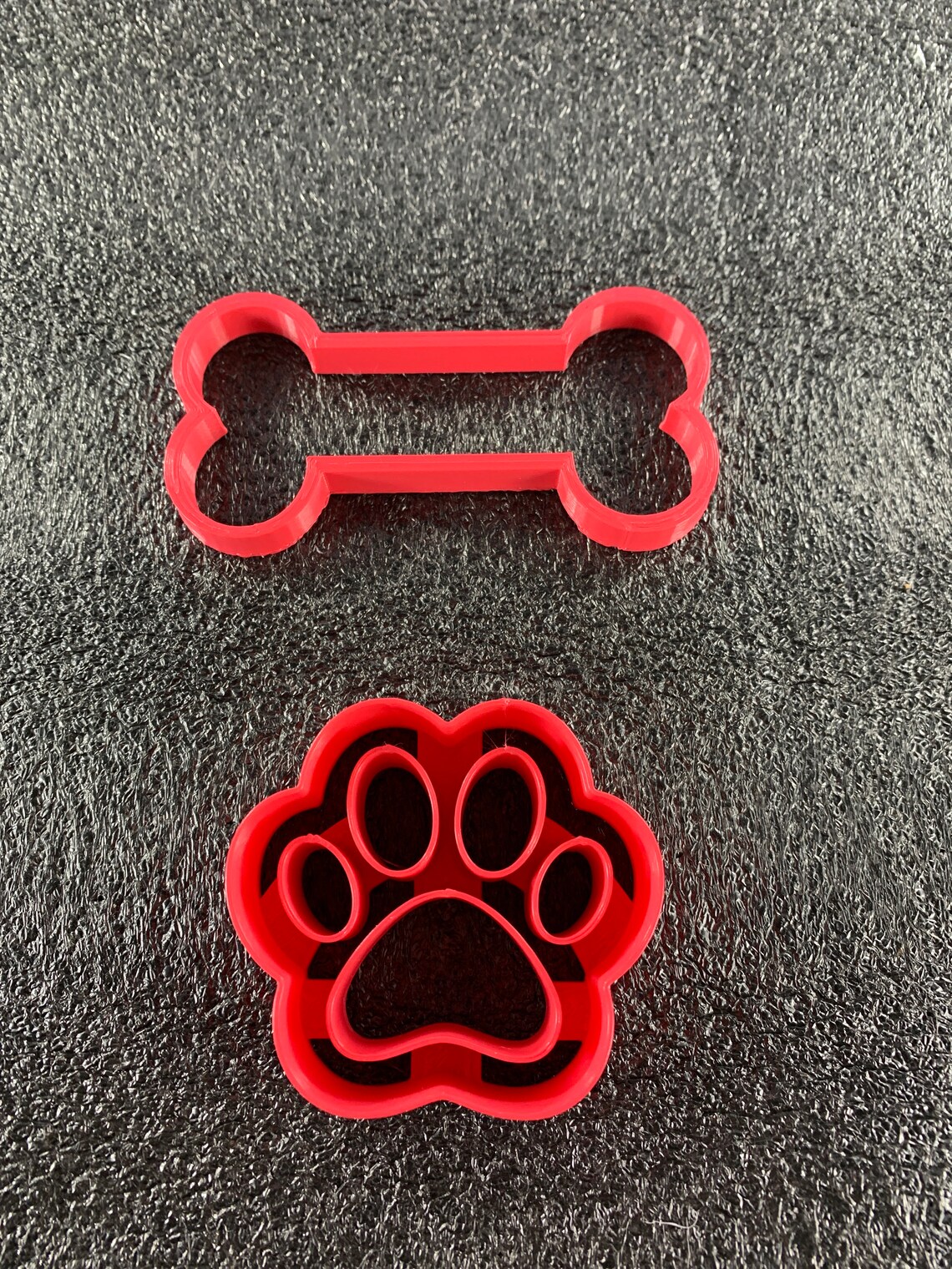 Dog Bone And Dog Paw Cookie Cutter Set of 2 Biscuit Pastry Etsy