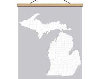 Michigan County Photo Map