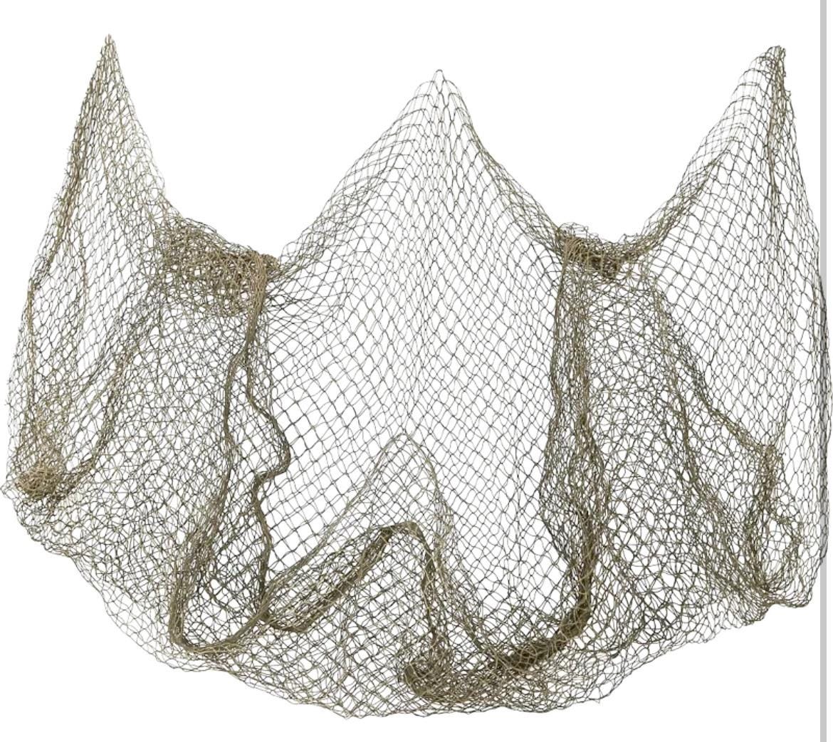 decorative fish net recycled 5 x 7 ft Fishing 5x10 ft,YuanDe 2 Pack Large Beige Picture Net, Wall Photo Hanging Fishnet for Nautical Mermaid Pirate Ocean Themed Hawaii Beach Under The Sea Party Decorations : Sports This package contains one 5x7 foot0 decorative net Recycled 5x5" Decorative Fish Net