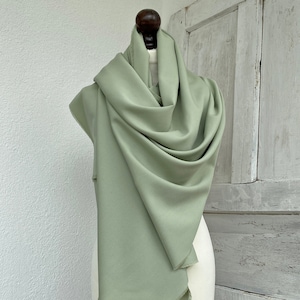 Salbeigrüner Pashmina-Schal, hellgrüner Brautschal, Geschenk für die Brautmutter, langer Pashmina-Schal, Geschenk für Brautjungfern, Hochzeitstuch Bild 1