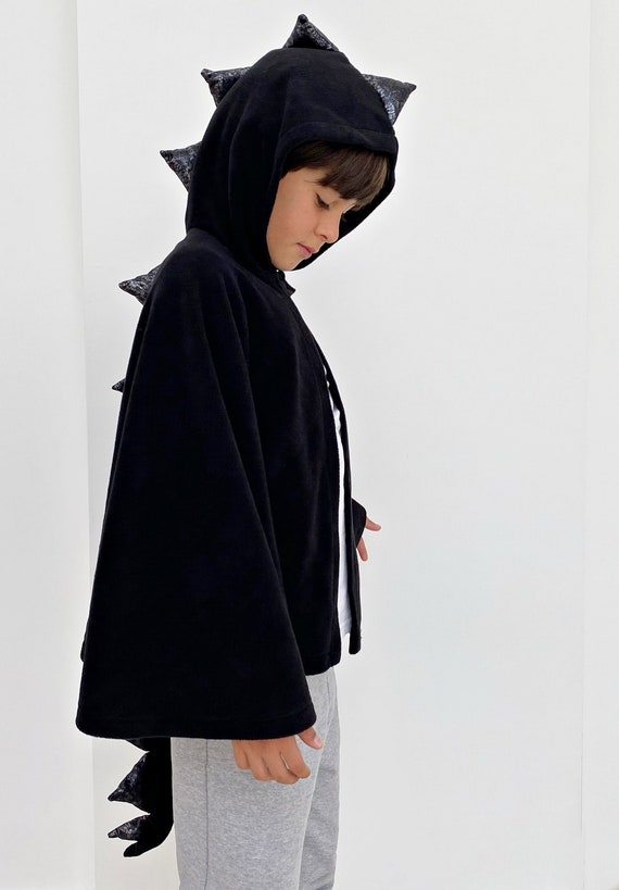 Hooded Creature Cape Black Child Hooded Creature Cape Black Child