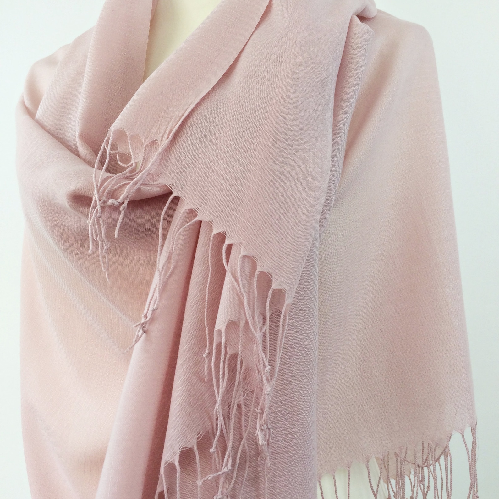 blush pink wedding pashmina