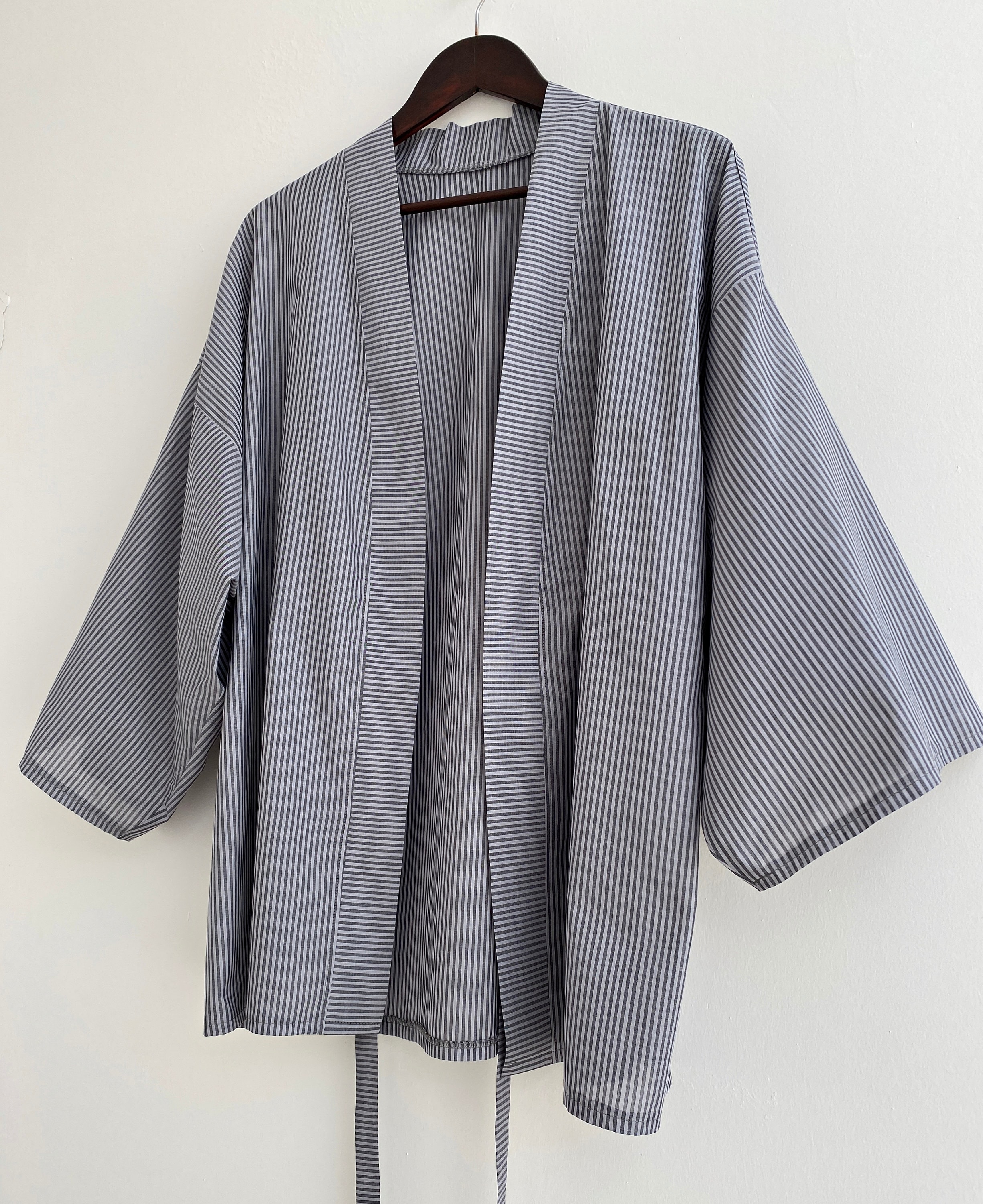 Kimono Haori Japonais Unisexe, Rayé, Taille Unique, 3 En 1, Neuf Avec étiquettes