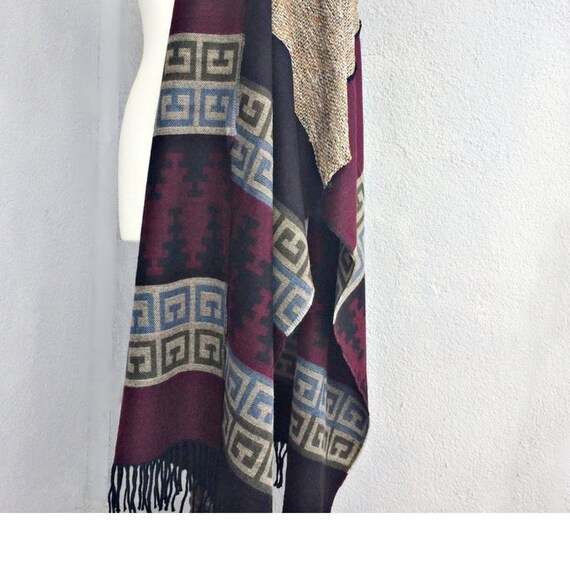 【ANCELLM / アンセルム】WOOL BLANKET SCARF ANCELLM WOOL BLANKET SCARF EX [GRAY×ORANGE] - Fresh Service
