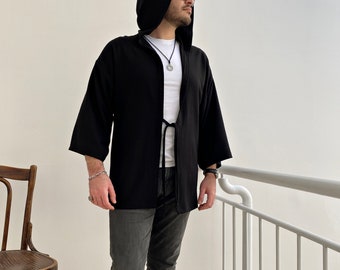 mando kimono jacket 黒