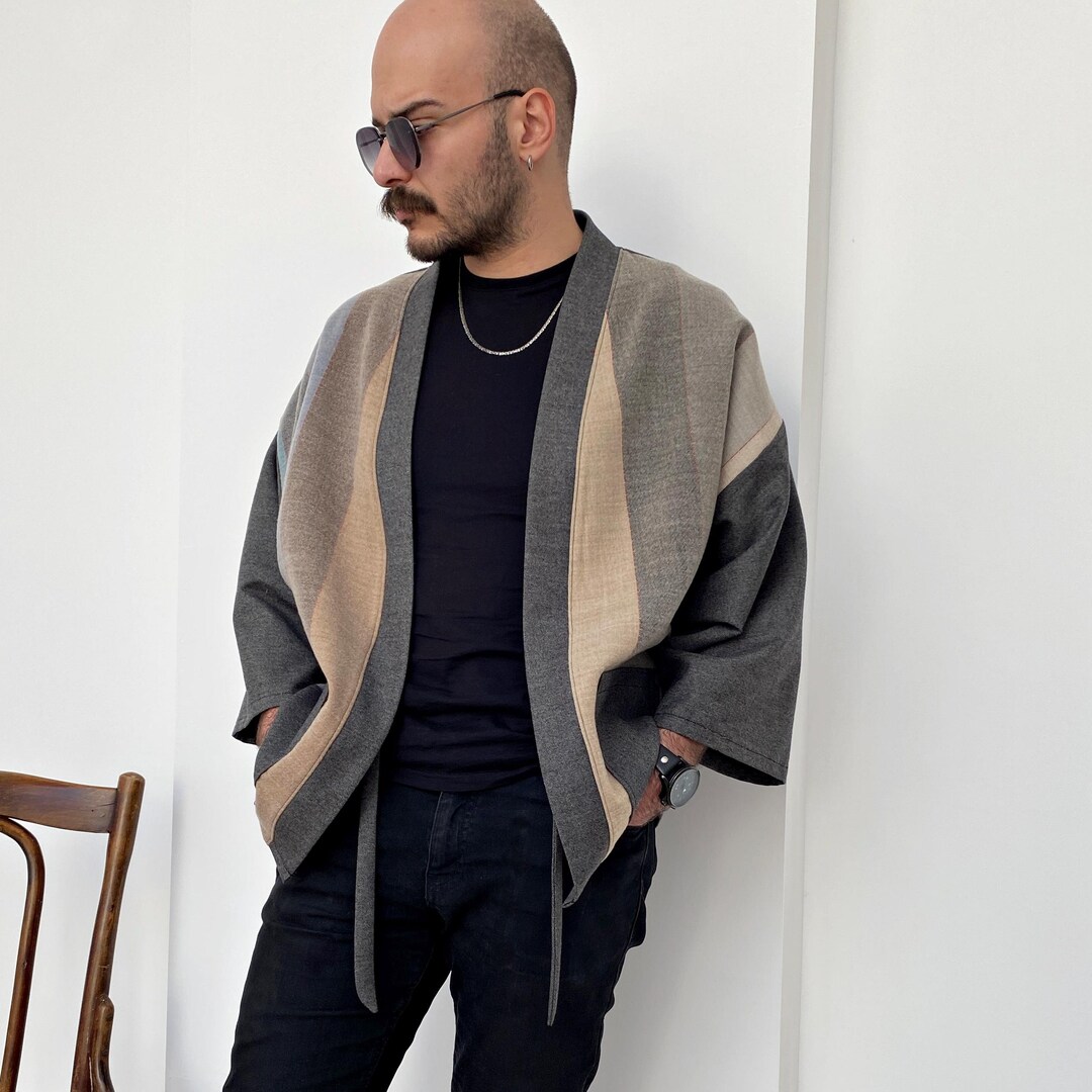 Juemi kimono cardigan gray