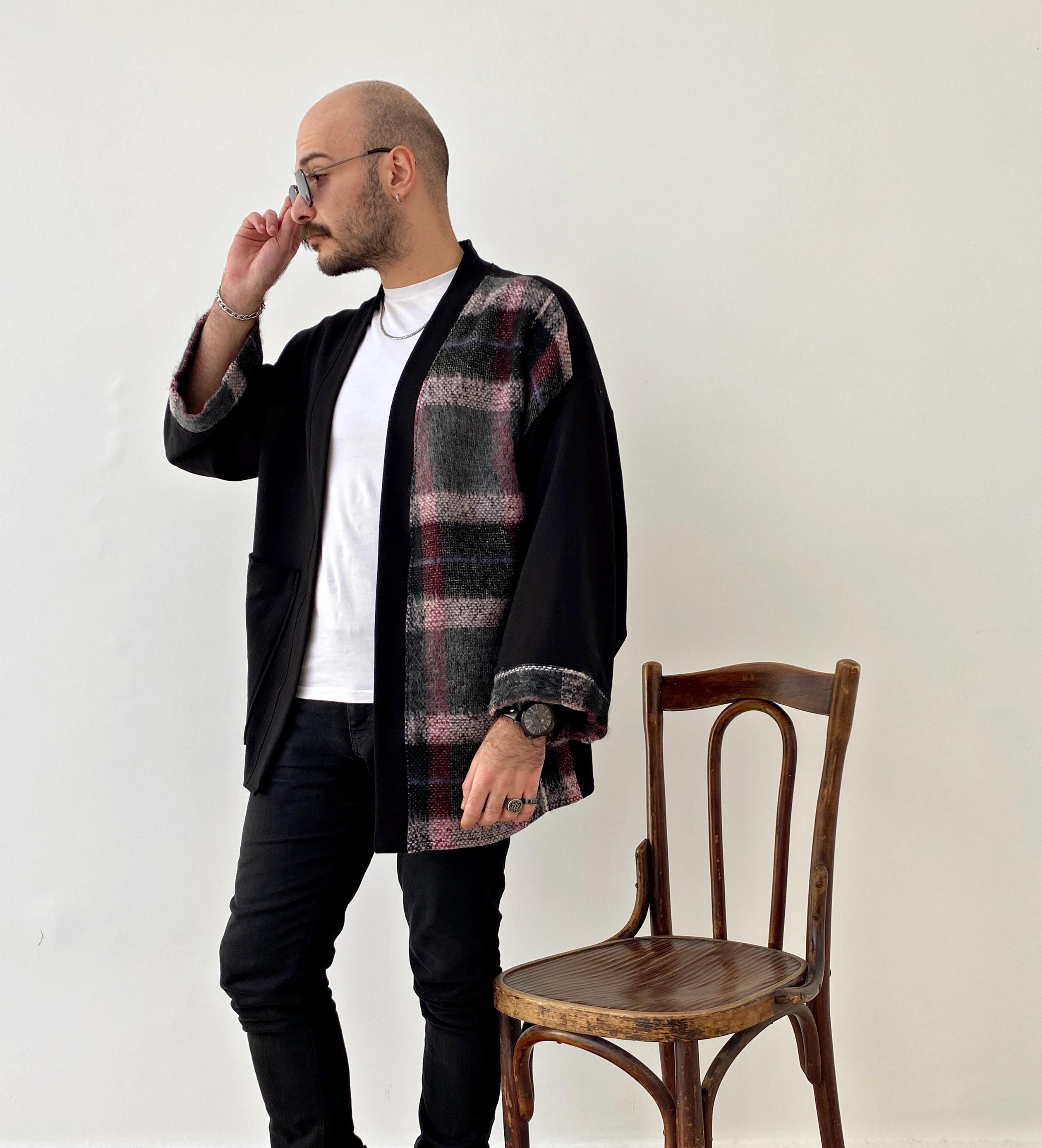 Spring Men's Chinese Style Long Windbreaker Jacket