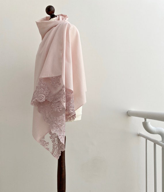 Blush pink wedding pashmina online