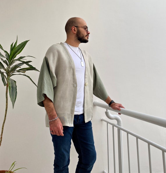 Men's haori jacket clearance