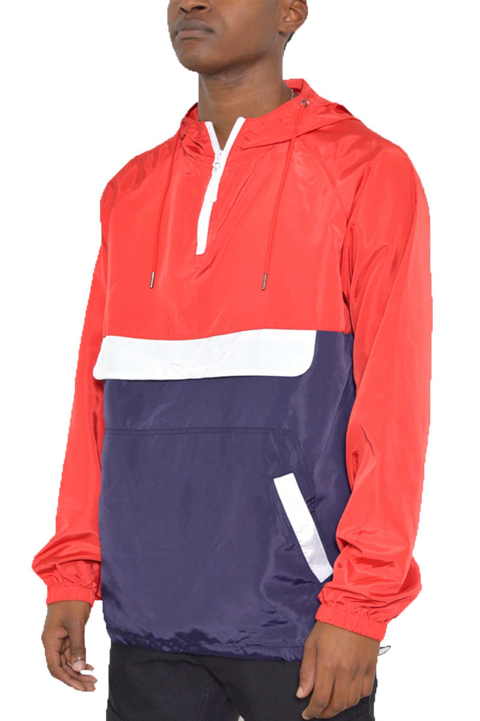 Unisex Hooded Color Block Anorak Windbreaker Full Zip Jacket | Etsy