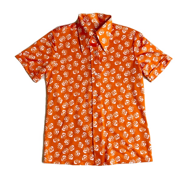 Floral Print Shirt 70s