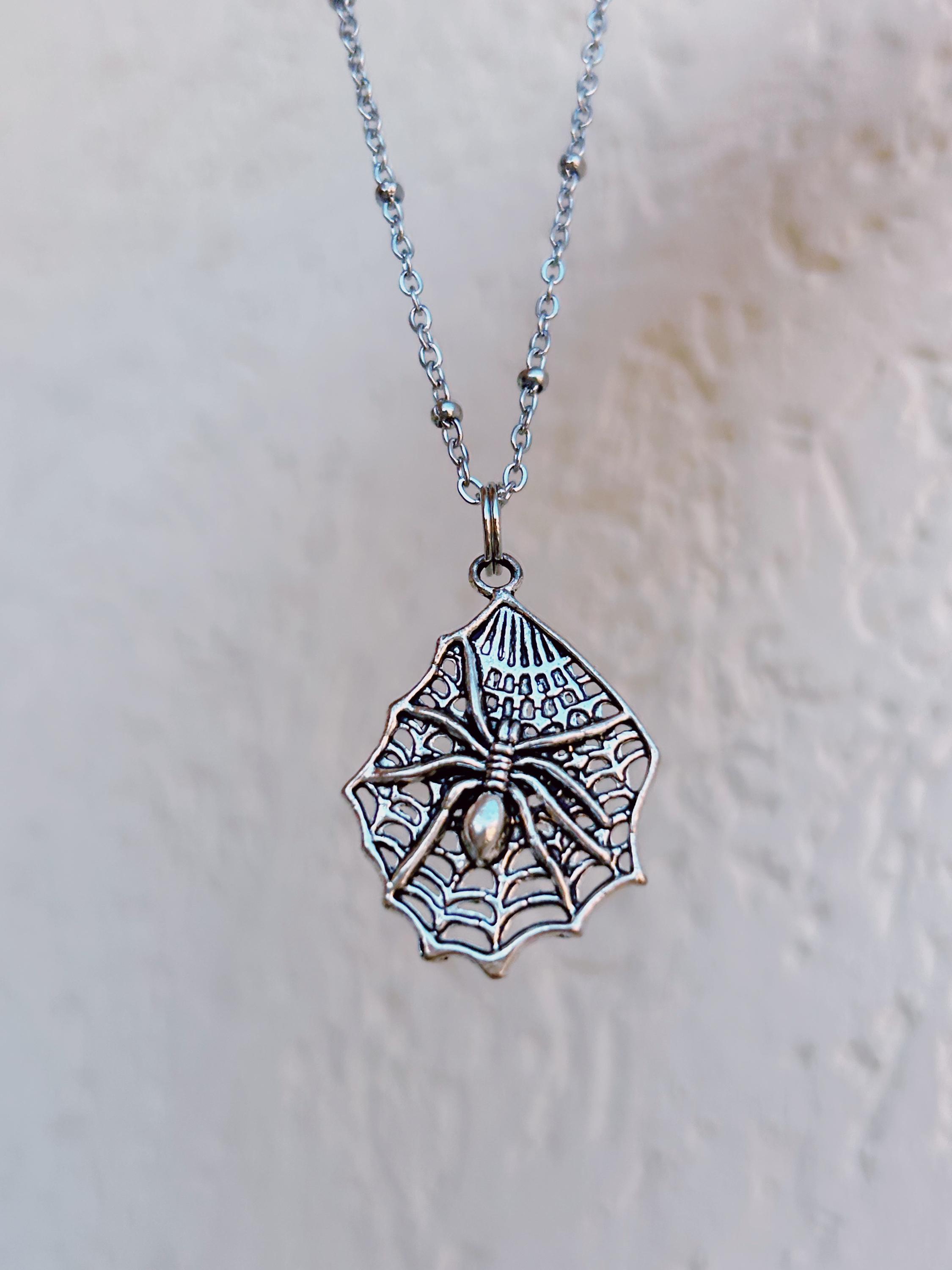 Massiccio 925 Argento Sterling Ragno Su Ragni Ragnatela