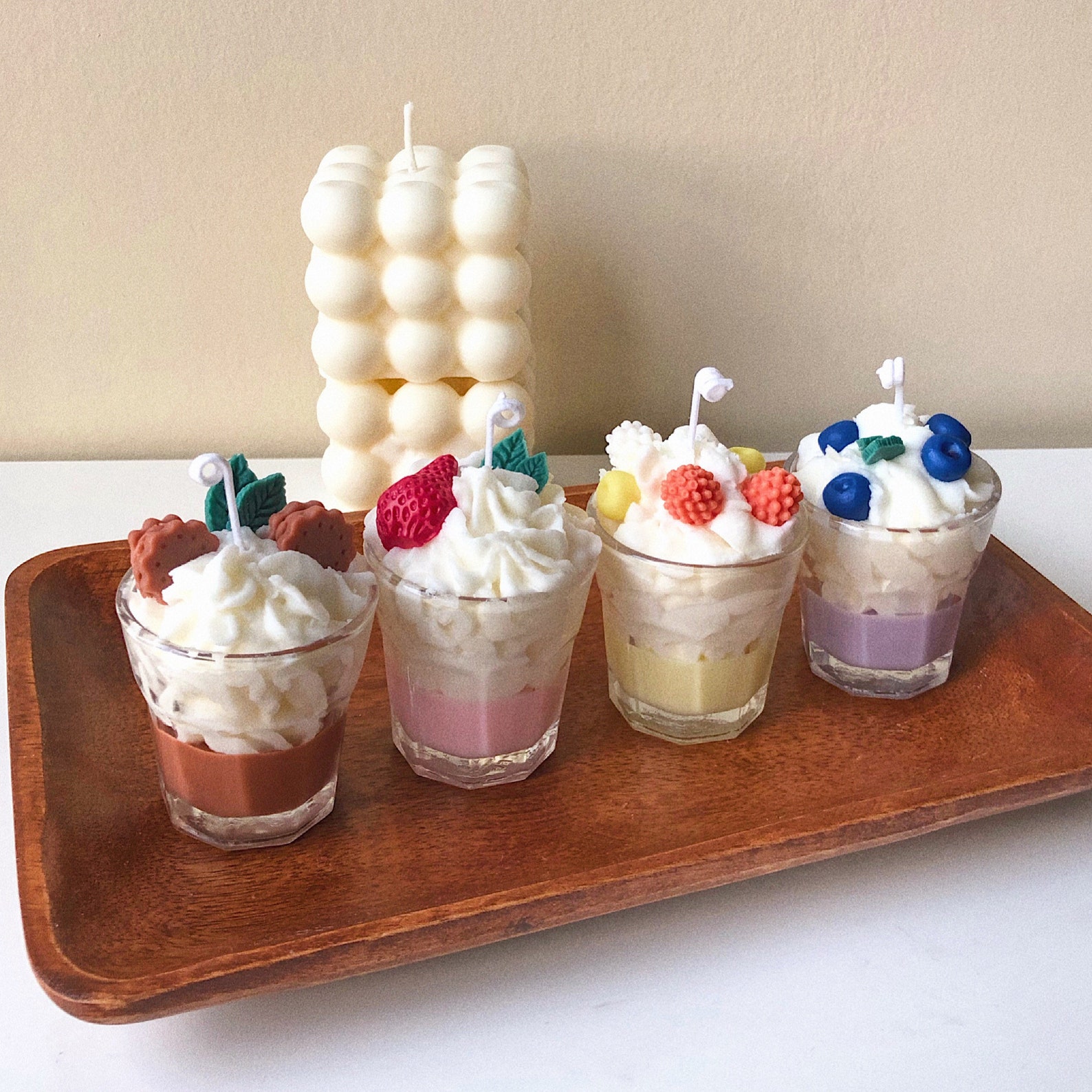 Minimilkshake Candle Dessertinspired CandleSoywaxFruitly Etsy