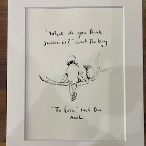 Illustrations de page de livre - Citation sincère du livre populaire de Charlie Mackesy Le garçon, la taupe, le renard et le cheval.