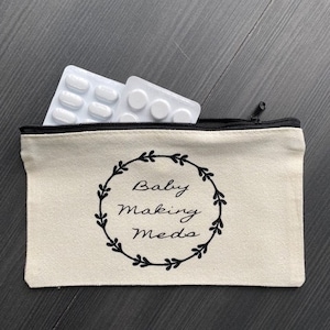 IVF/IUI/clomid medication bag infertility/fertility gift present