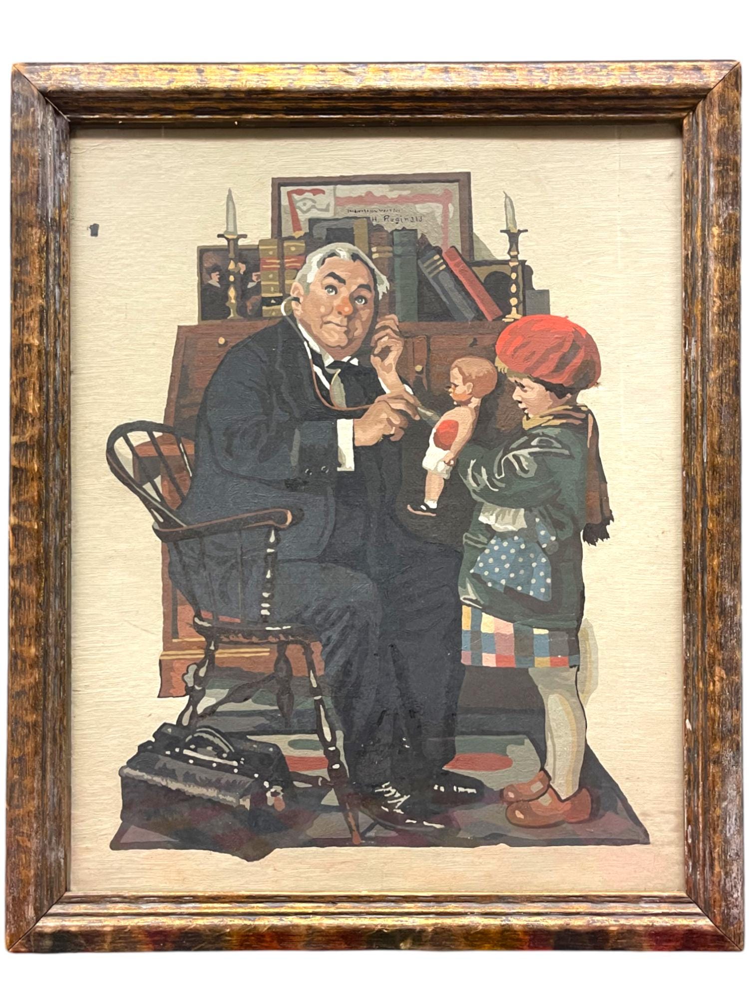 Norman rockwell the doctor and the doll - Etsy 日本