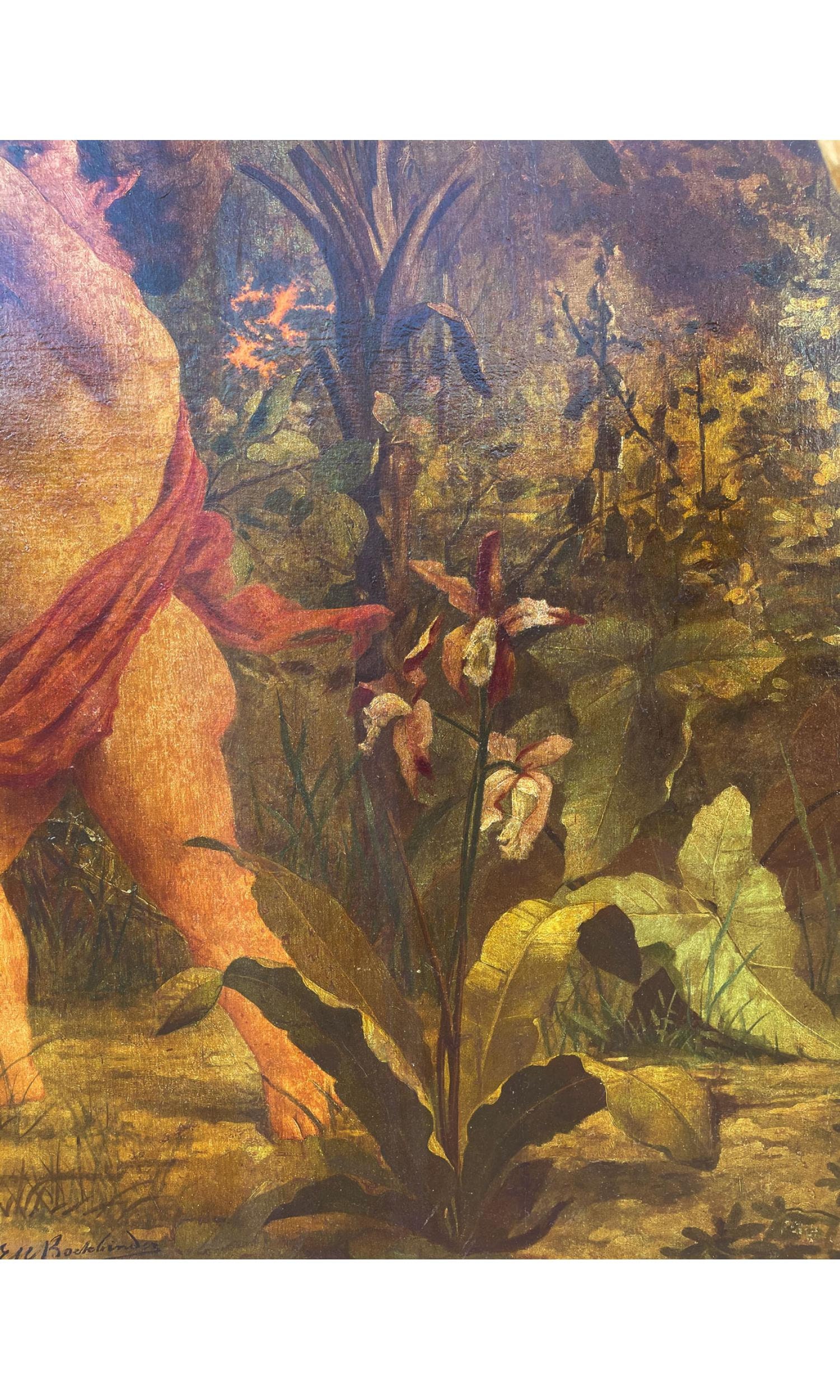 Pintura francesa al óleo sobre lienzo de Cupidos firmada y Etsy