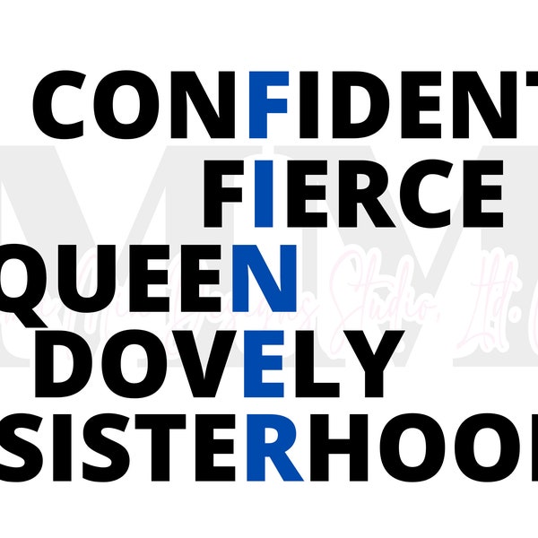 FINER words svg Zeta Phi Beta svg FINER Womanhood