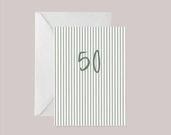 50th Birthday card | Fifty card | 50 card | 50 today | Milestone Birthday | Fiftieth card | 50th birthday card for men | Friend 50