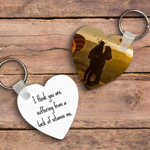 Cute Gifts For Boyfriend, Keychain For Boyfriend, Romantic Gifts For Him, Romantic Couple Gift, Custom Photo Keychain, Anniversary Gift