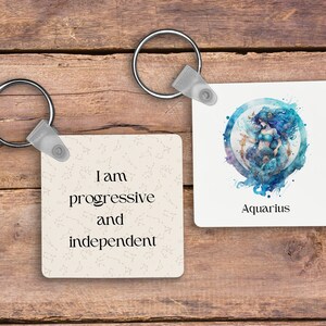 Aquarius Sign, Aquarius, Aquarius Birthday, Aquarius Art, Zodiac Sign, Keychain For Her, Personalized Gifts For Girl, Aquarius Gifts