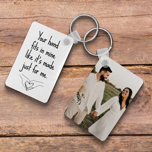 Cute Gifts For Boyfriend, Keychain For Boyfriend, Romantic Gifts For Him, Romantic Couple Gift, Custom Photo Keychain, Anniversary Gift